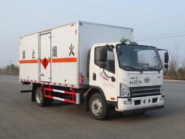解放5米1易燃氣體廂式運輸車 解放5米1易燃氣體廂式運輸車