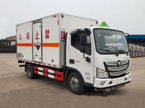 歐馬可藍(lán)牌腐蝕性物品廂式運(yùn)輸車(chē)